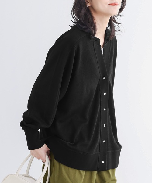 n'OrLABEL（ノアールレーベル）の「【廃盤】『カットソーVネックカーディガン』（カーディガン/ボレロ・レディース・ブラック/オフホワイト/ブルー・FREE）」の22枚目の写真