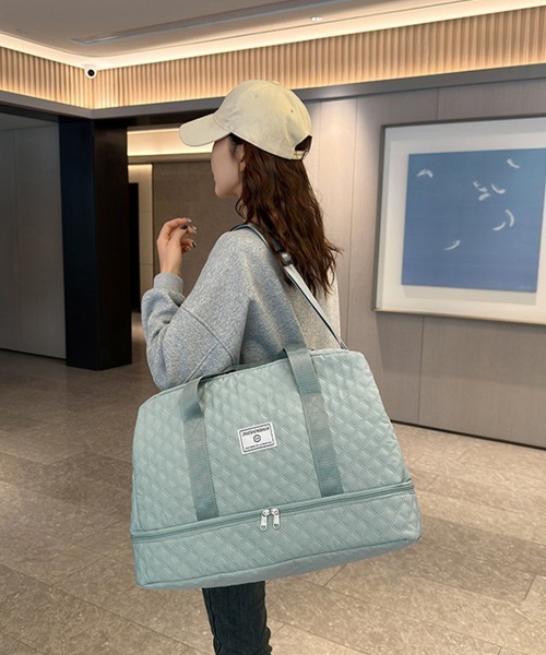セール】【新色追加】ボストンバッグ キルティング 旅行カバン