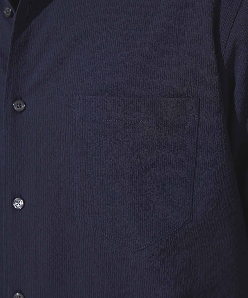 UNION STATION（ユニオンステーション）の「ワッシャーワイドカラー半袖シャツ（シャツ/ブラウス・メンズ・イエロー/ダークブルー/ネイビー/オフホワイト・M/L/LL）」の10枚目の写真