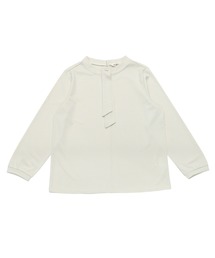ボウタイバー付き 長袖ブラウス