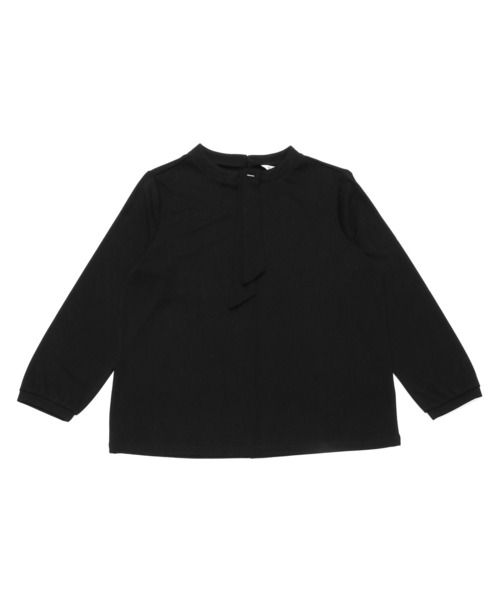 TOKYO SHIRTS(トウキョウシャツ)の「ボウタイバー付き 長袖ブラウス(シャツ/ブラウス・レディース・アイボリー/ブラック/オフホワイト・L/M)」の2枚目の写真