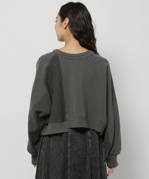 niko and...（ニコアンド）の「2WAYハギハギ裏毛プルオーバー（スウェット・レディース・イエロー/ライトグレー/チャコール/ブルー・SHORT/TALL）」の18枚目の写真