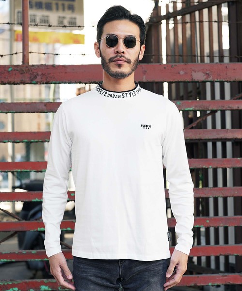 LUXE/R（ラグジュ）の「リブジャガード モックネック ロンT（Tシャツ/カットソー・メンズ・ホワイト/ブラック・MEDIUM/LARGE/X-LARGE）」の14枚目の写真