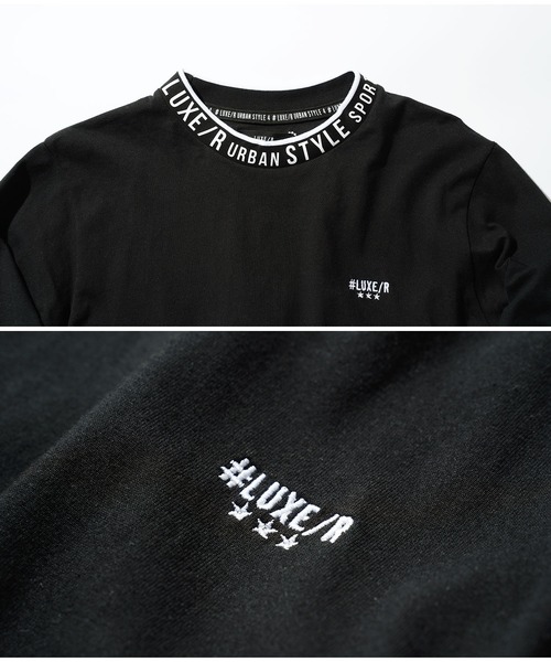 LUXE/R（ラグジュ）の「リブジャガード モックネック ロンT（Tシャツ/カットソー・メンズ・ホワイト/ブラック・MEDIUM/LARGE/X-LARGE）」の10枚目の写真