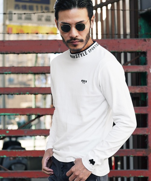 LUXE/R（ラグジュ）の「リブジャガード モックネック ロンT（Tシャツ/カットソー・メンズ・ホワイト/ブラック・MEDIUM/LARGE/X-LARGE）」の7枚目の写真