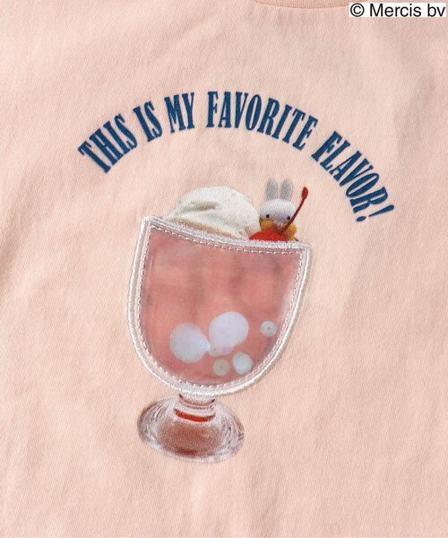 Miffy（ ミッフィー）の「miffyコラボクリームソーダモチーフTシャツ（Tシャツ/カットソー・キッズ・ミント/オフホワイト/ベビーピンク・80/90/95/100/110/120/130/140）」の14枚目の写真
