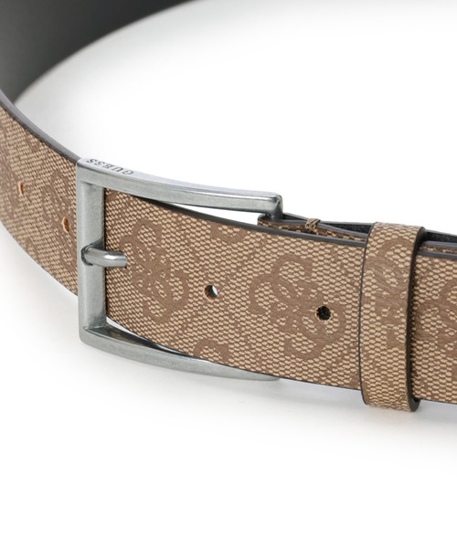 Guess（ゲス）の「CLASSIC Adjustmentustable & Rev Belt ベルト（ベルト・メンズ・ブラック/ライトベージュ・SMALL/MEDIUM）」の5枚目の写真