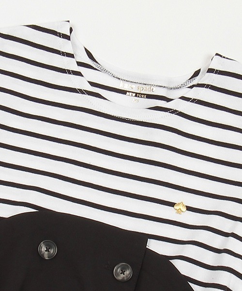 kate spade new york kids（ケイトスペードニューヨーク）の「ガールズ トレンチドッキングワンピース（ワンピース・キッズ・ブラック/ベージュ・140cm/150cm/160cm）」の12枚目の写真