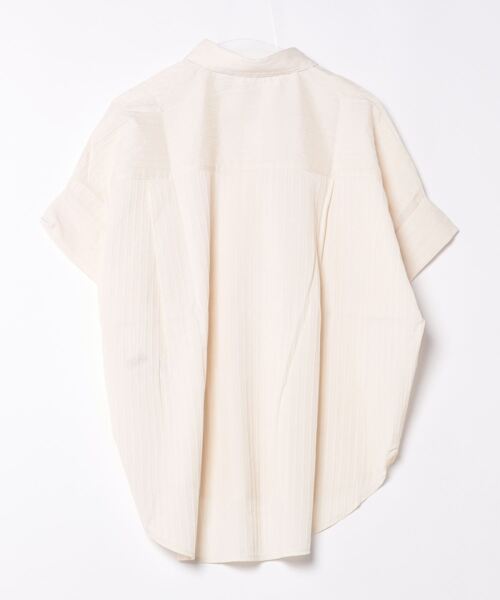 mimi toujours（ミミトゥジュール）の「ワッシャー ストライプ シアー シャツ mimi toujours×itsPeachi（シャツ/ブラウス・レディース・アイボリー・M）」の21枚目の写真