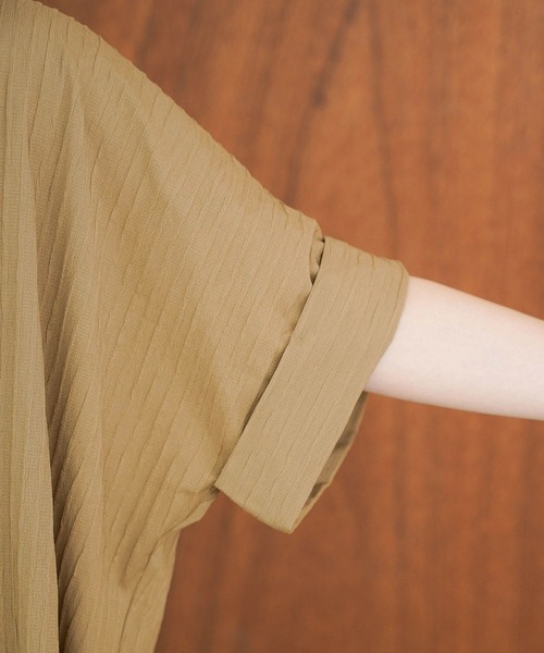 mimi toujours（ミミトゥジュール）の「ワッシャー ストライプ シアー シャツ mimi toujours×itsPeachi（シャツ/ブラウス・レディース・アイボリー・M）」の13枚目の写真