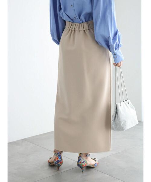 Te chichi（テチチ）の「ペプラムベルト付タイトスカート（スカート・レディース・ベージュ/ブラック・F）」の13枚目の写真