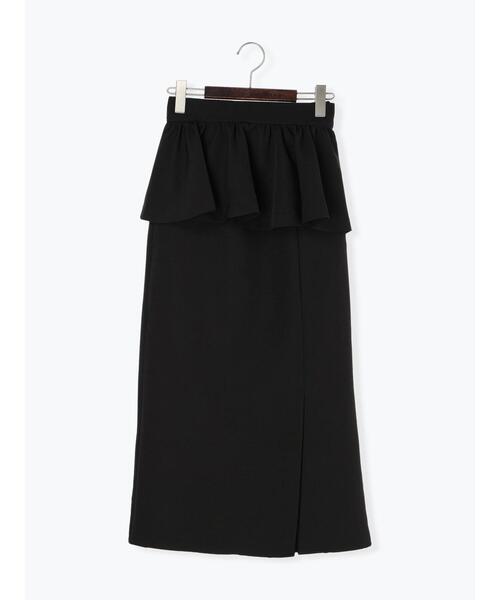 Te chichi（テチチ）の「ペプラムベルト付タイトスカート（スカート・レディース・ベージュ/ブラック・F）」の16枚目の写真