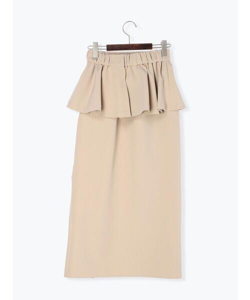 Te chichi（テチチ）の「ペプラムベルト付タイトスカート（スカート・レディース・ベージュ/ブラック・F）」の18枚目の写真