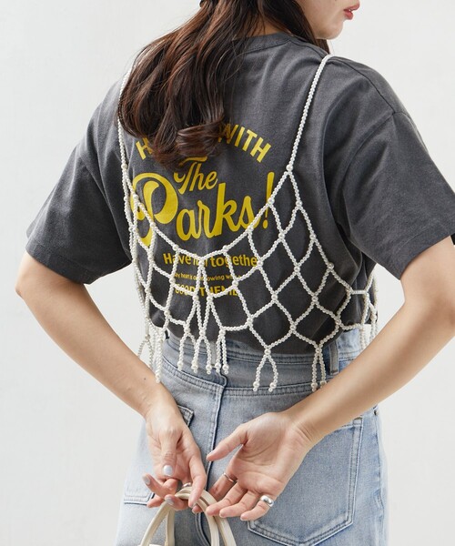 FREAK'S STORE(フリークスストア)の「限定展開 パール ビスチェ(ベスト・レディース・ホワイト/ブラック・フリ-)」の5枚目の写真