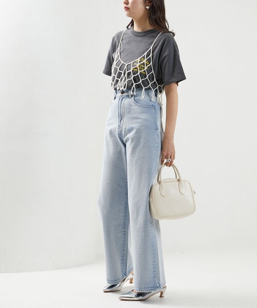 FREAK'S STORE(フリークスストア)の「限定展開 パール ビスチェ(ベスト・レディース・ホワイト/ブラック・フリ-)」の7枚目の写真