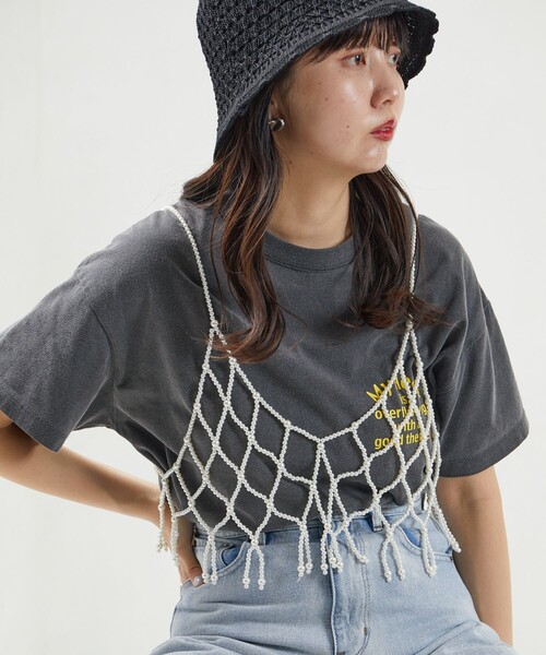 FREAK'S STORE(フリークスストア)の「限定展開 パール ビスチェ(ベスト・レディース・ホワイト/ブラック・フリ-)」の11枚目の写真