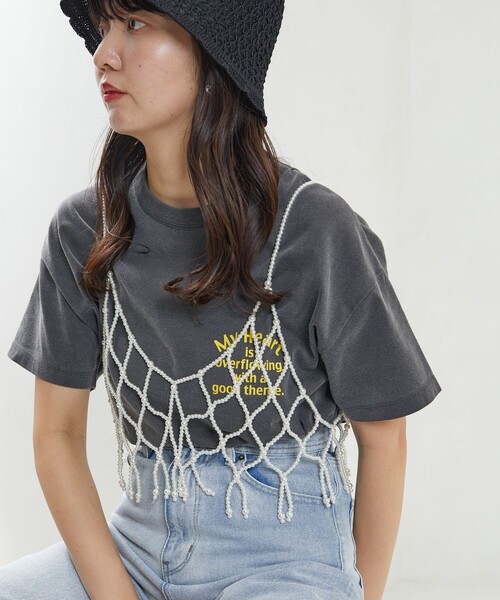 FREAK'S STORE(フリークスストア)の「限定展開 パール ビスチェ(ベスト・レディース・ホワイト/ブラック・フリ-)」の14枚目の写真