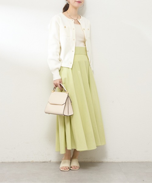 natural couture（ナチュラルクチュール）の「【WEB限定】カップ付きフライスキャミ（キャミソール・レディース・オフホワイト/ベージュ/ブラック・FREE）」の7枚目の写真