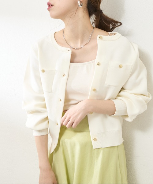 natural couture（ナチュラルクチュール）の「【WEB限定】カップ付きフライスキャミ（キャミソール・レディース・オフホワイト/ベージュ/ブラック・FREE）」の5枚目の写真