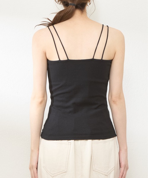 natural couture（ナチュラルクチュール）の「【WEB限定】カップ付きフライスキャミ（キャミソール・レディース・オフホワイト/ベージュ/ブラック・FREE）」の18枚目の写真