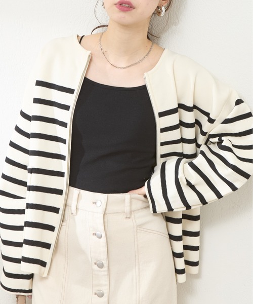 natural couture（ナチュラルクチュール）の「【WEB限定】カップ付きフライスキャミ（キャミソール・レディース・オフホワイト/ベージュ/ブラック・FREE）」の9枚目の写真