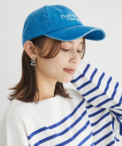 Green　Parks（グリーンパークス）の「・TORCH　ピグメントロゴCAP（ハット・レディース・ブルー/グリーン/ブラック/ベージュ・FREE）」の4枚目の写真