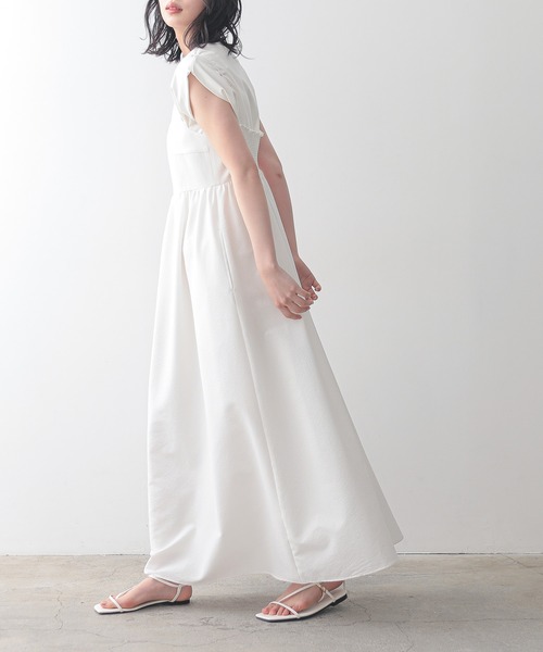 for/c（フォーシー）の「サッカーキャミワンピース【サスティナブル】（ワンピース・レディース・ネイビー/ホワイト・S/M/L）」の2枚目の写真