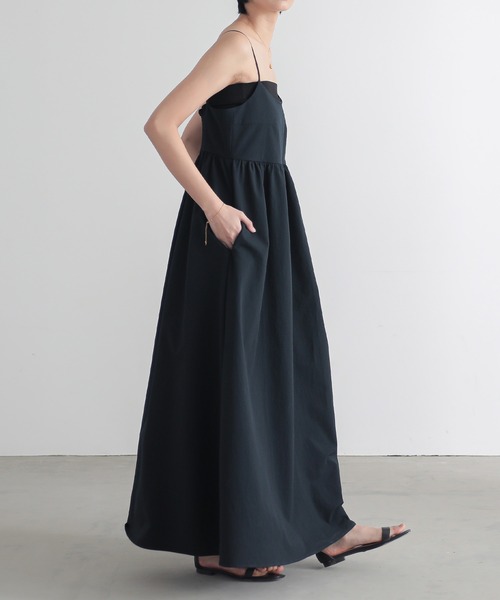 for/c（フォーシー）の「サッカーキャミワンピース【サスティナブル】（ワンピース・レディース・ネイビー/ホワイト・S/M/L）」の12枚目の写真