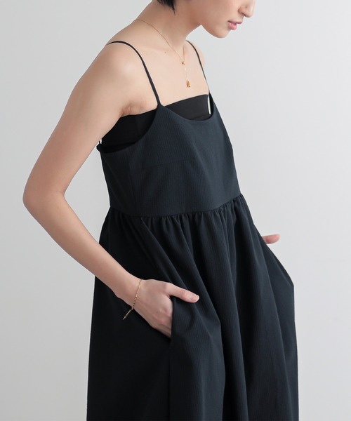 for/c（フォーシー）の「サッカーキャミワンピース【サスティナブル】（ワンピース・レディース・ネイビー/ホワイト・S/M/L）」の15枚目の写真