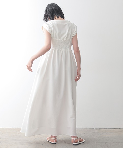 for/c（フォーシー）の「サッカーキャミワンピース【サスティナブル】（ワンピース・レディース・ネイビー/ホワイト・S/M/L）」の5枚目の写真