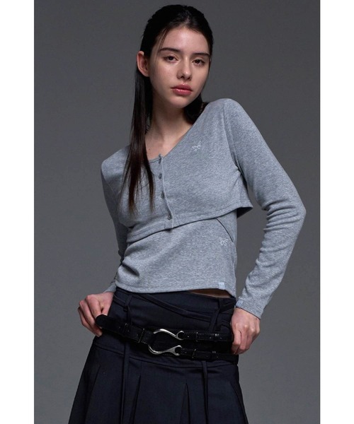 FANCY CLUB（ファンシークラブ）の「NASTY FANCY CLUB／ボタンプリーツスカート（スカート・レディース・グレー/ブラック・SMALL）」の12枚目の写真