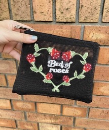 【Casselini】チュール刺繍ポーチ 234-110607