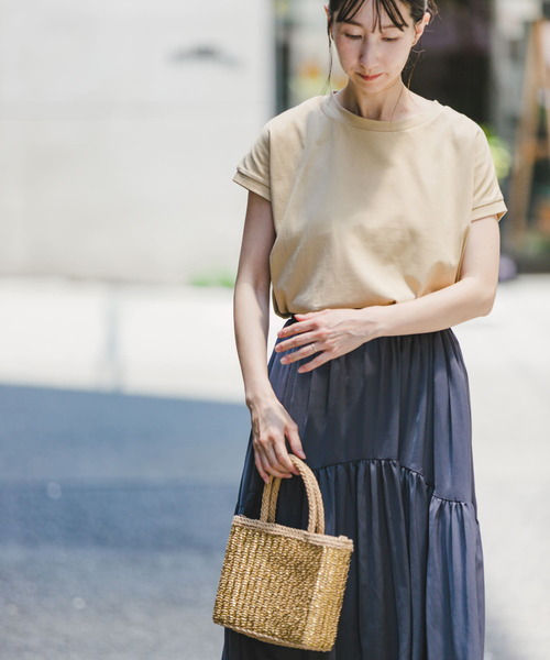 ITEMS URBANRESEARCH(アイテムズ アーバンリサーチ)の「フレンチTシャツ×ティアードスカート(ワンピース・レディース・ブラック系その他/ホワイト系その他/ベージュ系その他・FREE)」の18枚目の写真