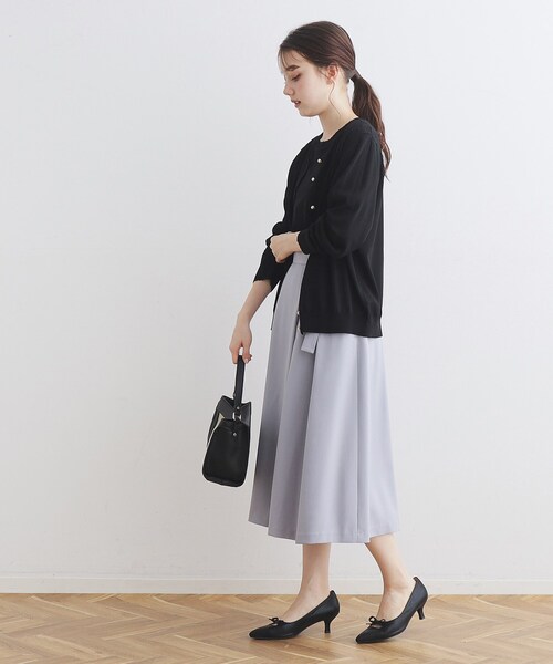 couture brooch(クチュールブローチ)の「◆【接触冷感/UV/アンチピリング】ポイント透かしカーディガン(カーディガン/ボレロ・レディース・ライトブルー/ブラック/ライトグレー/サンドベージュ・42/40/38/36)」の21枚目の写真