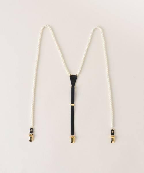 Spick & Span(スピックアンドスパン)の「Spick & Span プラパールサスペンダー 8mm(サスペンダー・レディース・ホワイト・FREE)」の2枚目の写真