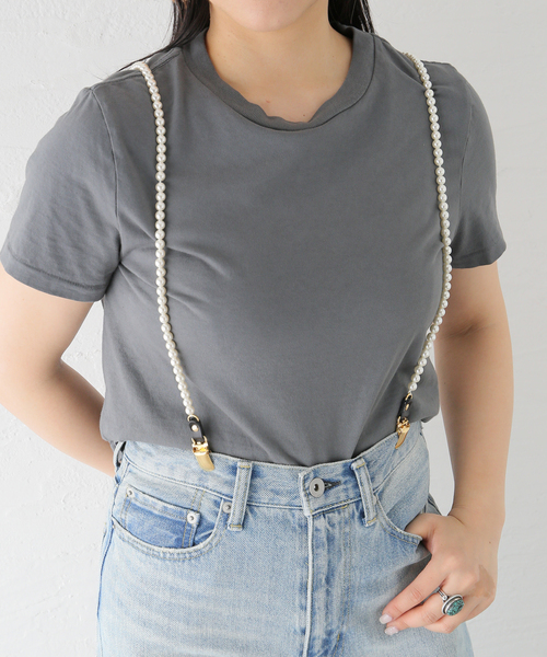 Spick & Span(スピックアンドスパン)の「Spick & Span プラパールサスペンダー 8mm(サスペンダー・レディース・ホワイト・FREE)」の7枚目の写真