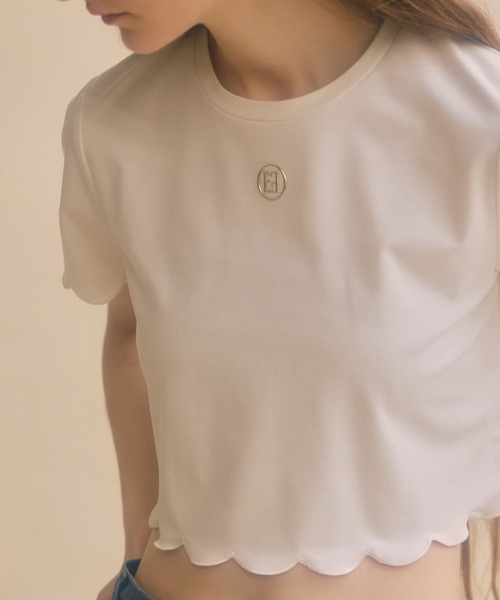 EIMY ISTOIRE(エイミーイストワール)の「eimyモチーフロゴスカラTシャツ(Tシャツ/カットソー・レディース・ブラック/ホワイト・FREE)」の10枚目の写真