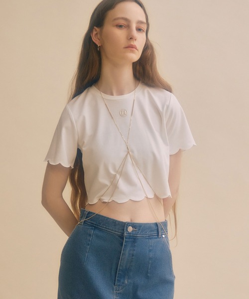 EIMY ISTOIRE(エイミーイストワール)の「eimyモチーフロゴスカラTシャツ(Tシャツ/カットソー・レディース・ブラック/ホワイト・FREE)」の15枚目の写真