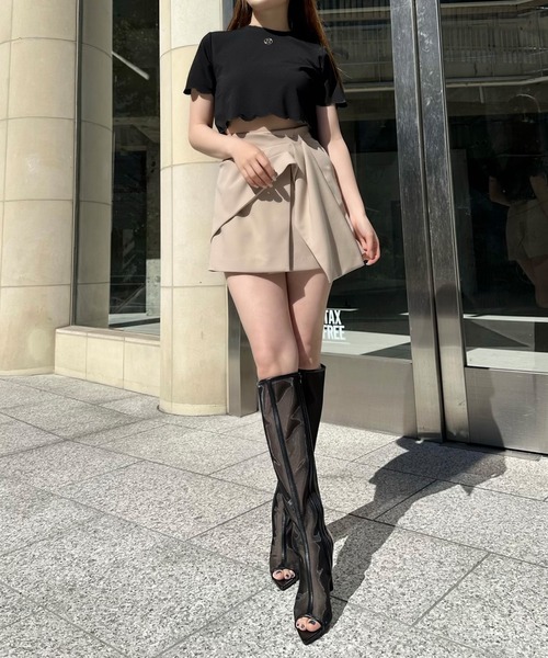 EIMY ISTOIRE(エイミーイストワール)の「eimyモチーフロゴスカラTシャツ(Tシャツ/カットソー・レディース・ブラック/ホワイト・FREE)」の4枚目の写真
