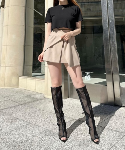 EIMY ISTOIRE(エイミーイストワール)の「eimyモチーフロゴスカラTシャツ(Tシャツ/カットソー・レディース・ブラック/ホワイト・FREE)」の3枚目の写真