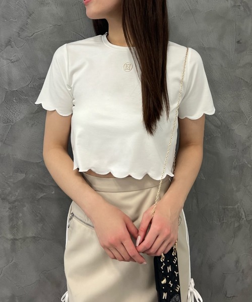 EIMY ISTOIRE(エイミーイストワール)の「eimyモチーフロゴスカラTシャツ(Tシャツ/カットソー・レディース・ブラック/ホワイト・FREE)」の21枚目の写真