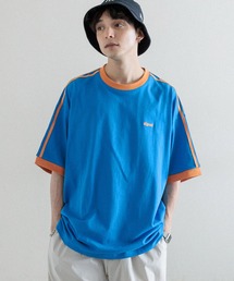SIGNAL SPORTS | 【SIGNAL SPORTS】SIDE LINE T-SHIRTS/袖ライン/ビッグシルエットTシャツ(Tシャツ/カットソー)