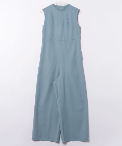 STYLEBLOCK(スタイルブロック)の「リネンタッチバックオープンオールインワン(サロペット/オーバーオール・レディース・グレー/ブルー/ブラック・M)」の3枚目の写真