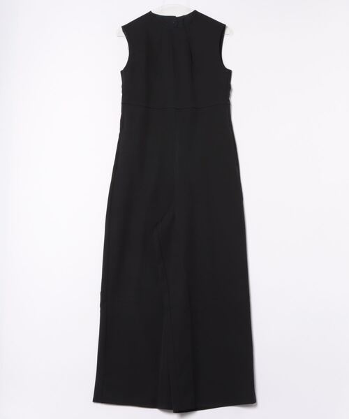 STYLEBLOCK(スタイルブロック)の「リネンタッチバックオープンオールインワン(サロペット/オーバーオール・レディース・グレー/ブルー/ブラック・M)」の1枚目の写真