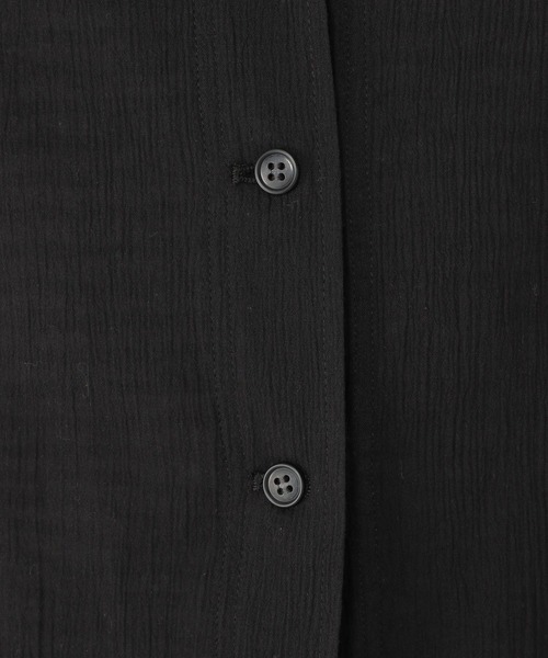 studio CLIP（スタディオクリップ）の「楊柳シャツジャケット（その他アウター・レディース・ブルー/アイボリー/ブラック・FREE）」の19枚目の写真