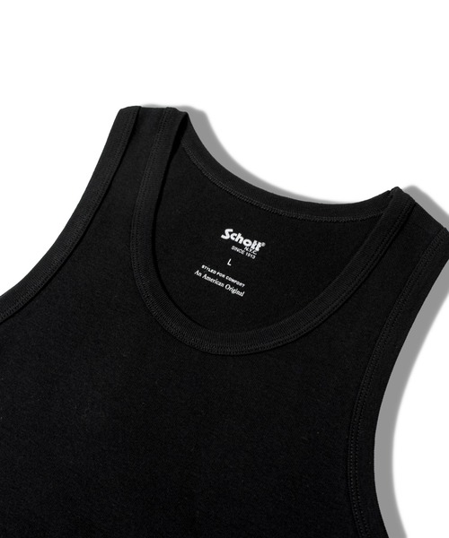 schott（ショット）の「SCHOTT-TANK TOP PACK（タンクトップ・メンズ・ブラック/グレー/ホワイト・M/L/XL/XXL）」の6枚目の写真