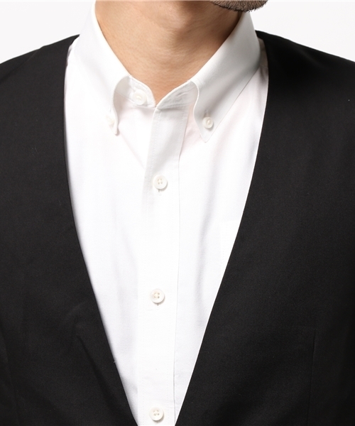 WEGO(ウィゴー)の「WEGO/ノーカラーテーラードジャケット(テーラードジャケット・メンズ・グレー/ブラック・MEDIUM/LARGE)」の11枚目の写真