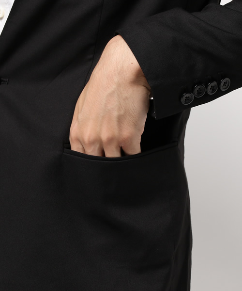 WEGO(ウィゴー)の「WEGO/ノーカラーテーラードジャケット(テーラードジャケット・メンズ・グレー/ブラック・MEDIUM/LARGE)」の13枚目の写真