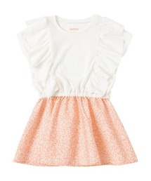 NAVY（ネイビー）の「【ガールズ】NAVY 吸水速乾 UVカット 花柄ドッキングフリルチュニック（チュニック）」