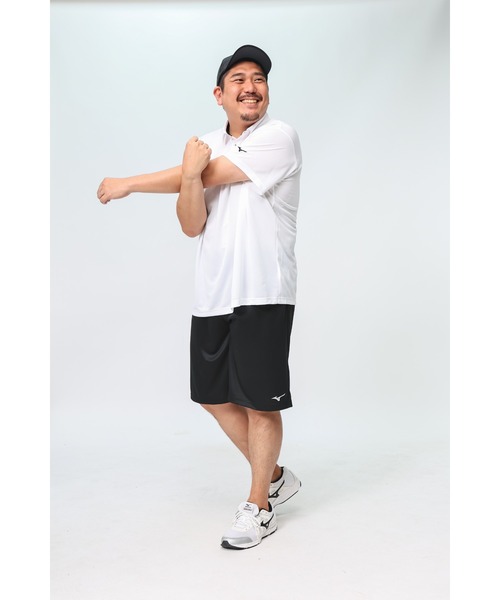 MIZUNO（ミズノ　）の「MIZUNO ミズノ 半袖 ポロシャツ  ナビドライ 無地 大きいサイズ メンズ（ポロシャツ・メンズ・ブラック/ネイビー/ホワイト・3L/4L/5L/6L）」の15枚目の写真